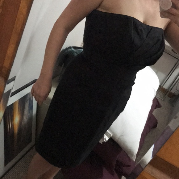 NWT! WHBM Black Dress with Red Polka Dots - Picture 4 of 15